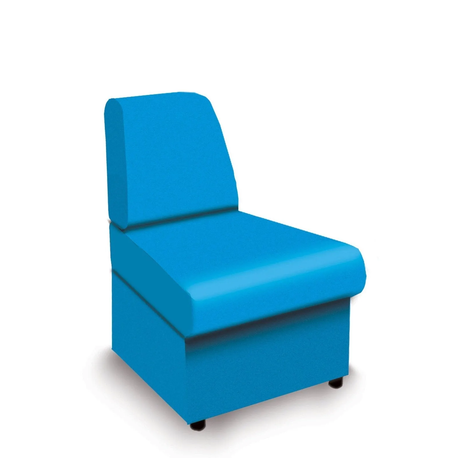 Contemporary Modular Fabric Low Back Sofa - Convex
