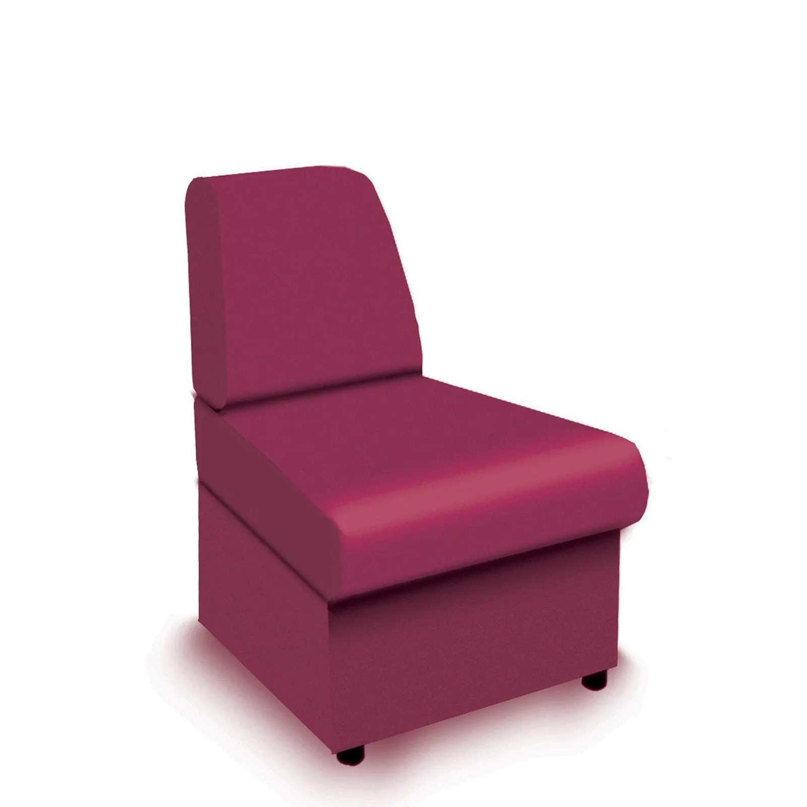 Contemporary Modular Fabric Low Back Sofa - Convex