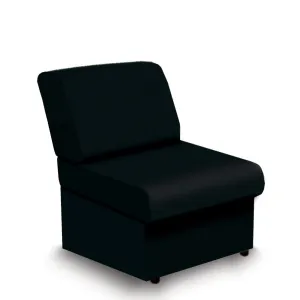 Contemporary Modular Fabric Low Back Sofa - Rectangular