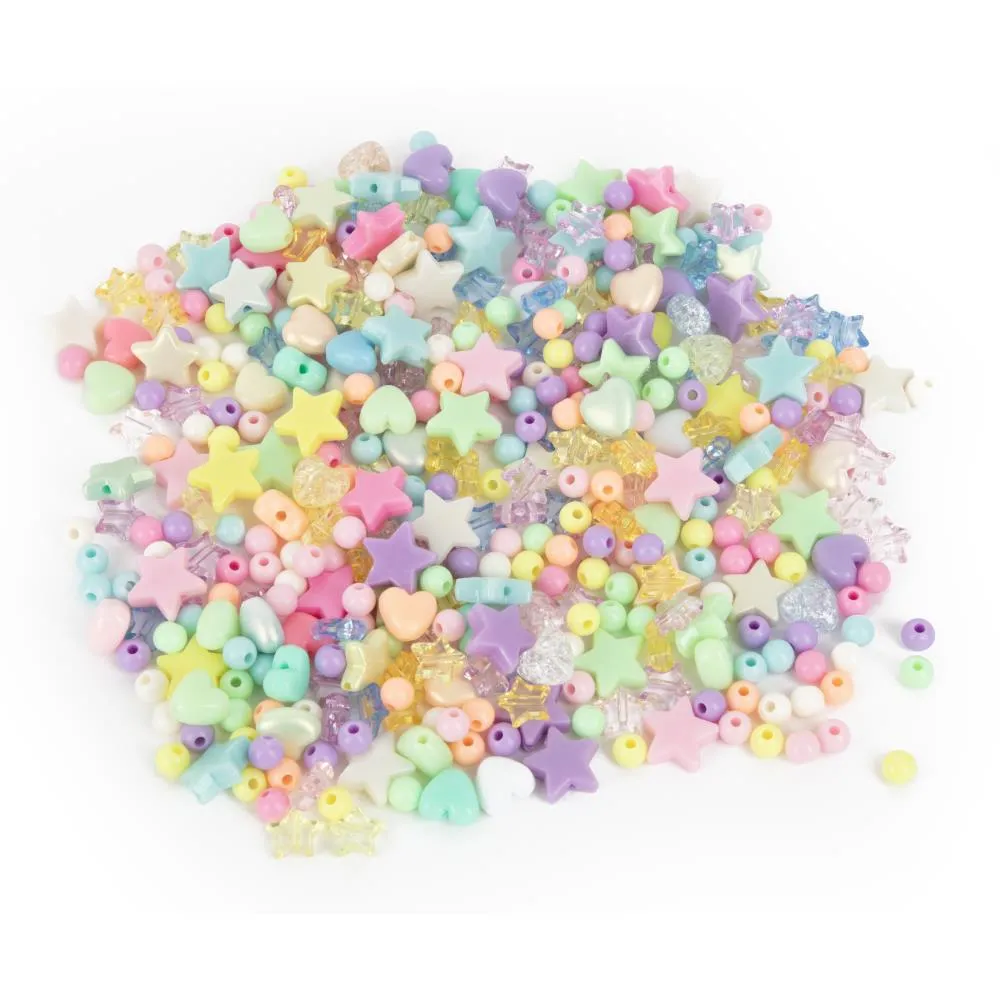 CousinDIY Bead Tub - Pastel Hearts & Stars