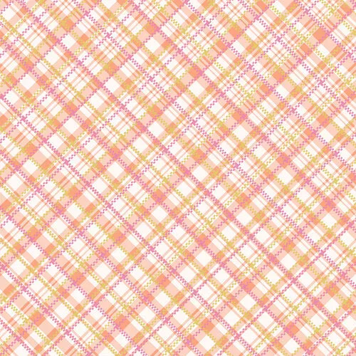 Crafter's Companion Paper Pad 12"X12" Blush Pastel Plaid*