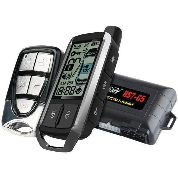 CrimeStopper RS7-G5 Cool Start 2-Way LCD Paging Remote-Start & Keyless-Entry System with Trunk Pop