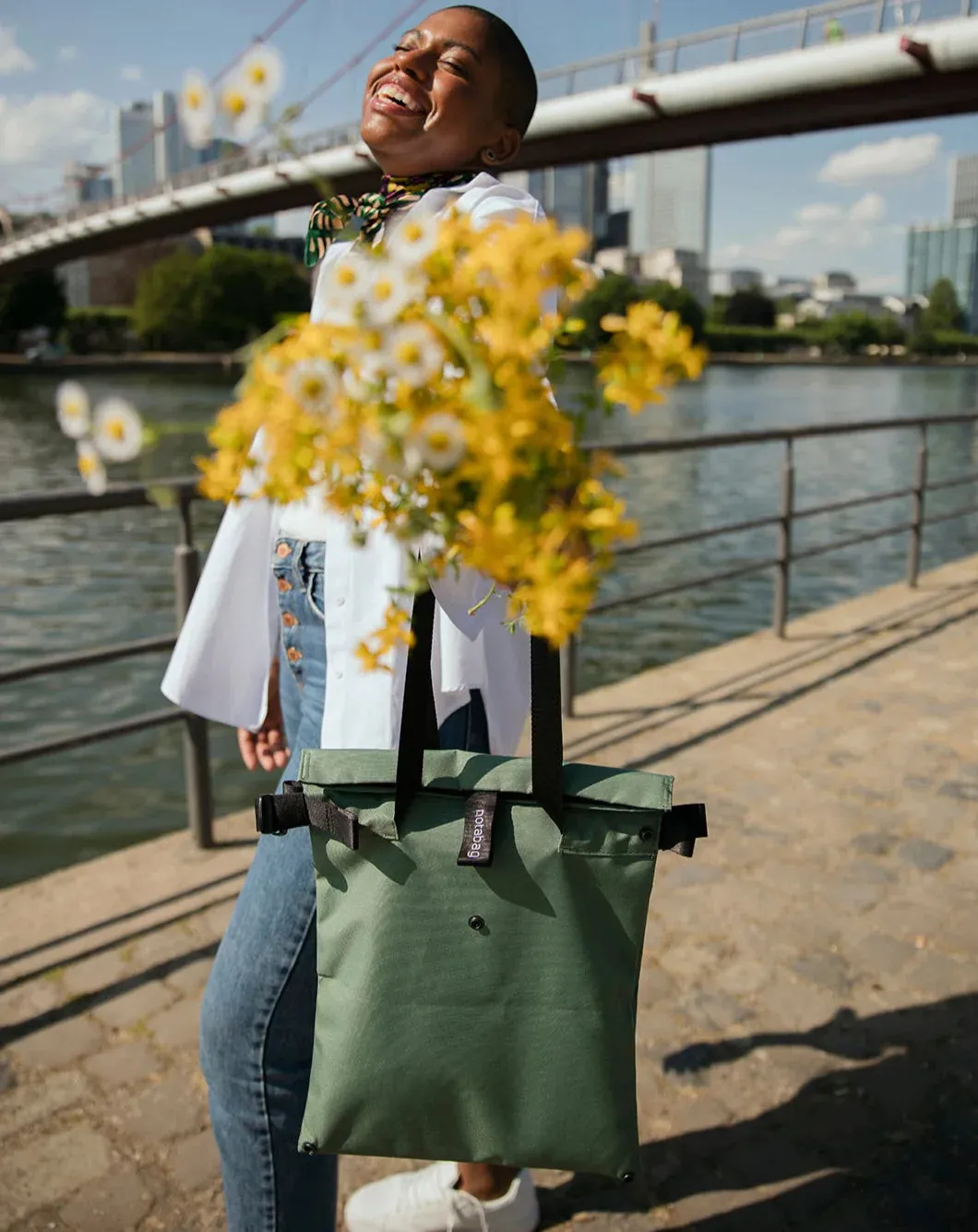 crossbody bag - fern green