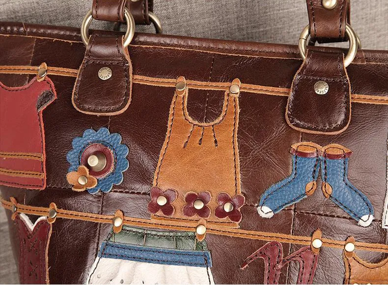 Cute Ladies Small Leather Tote Bag Shoulder Handbags Bags For Women