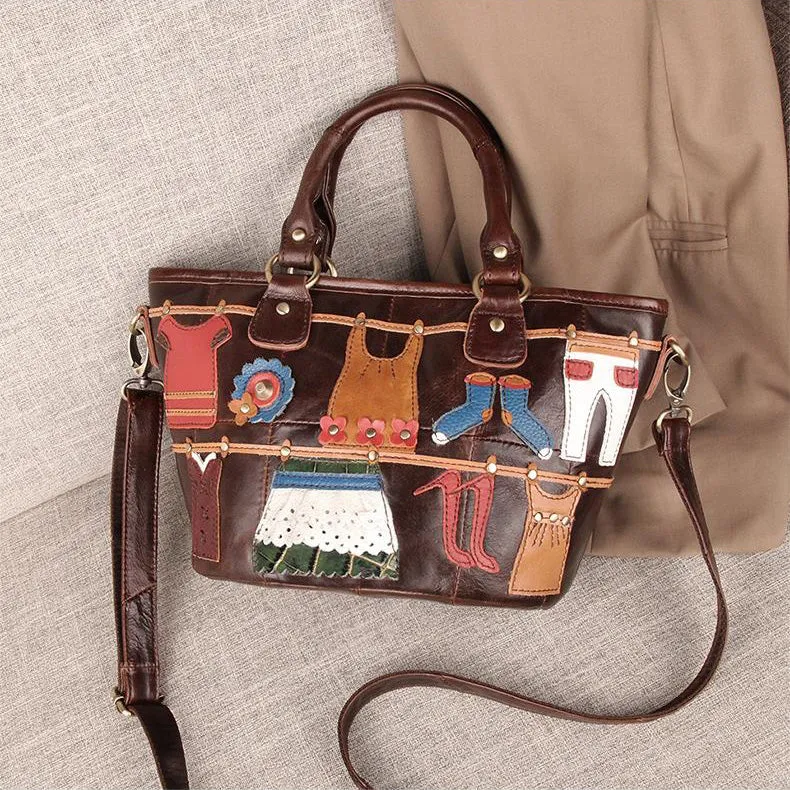 Cute Ladies Small Leather Tote Bag Shoulder Handbags Bags For Women