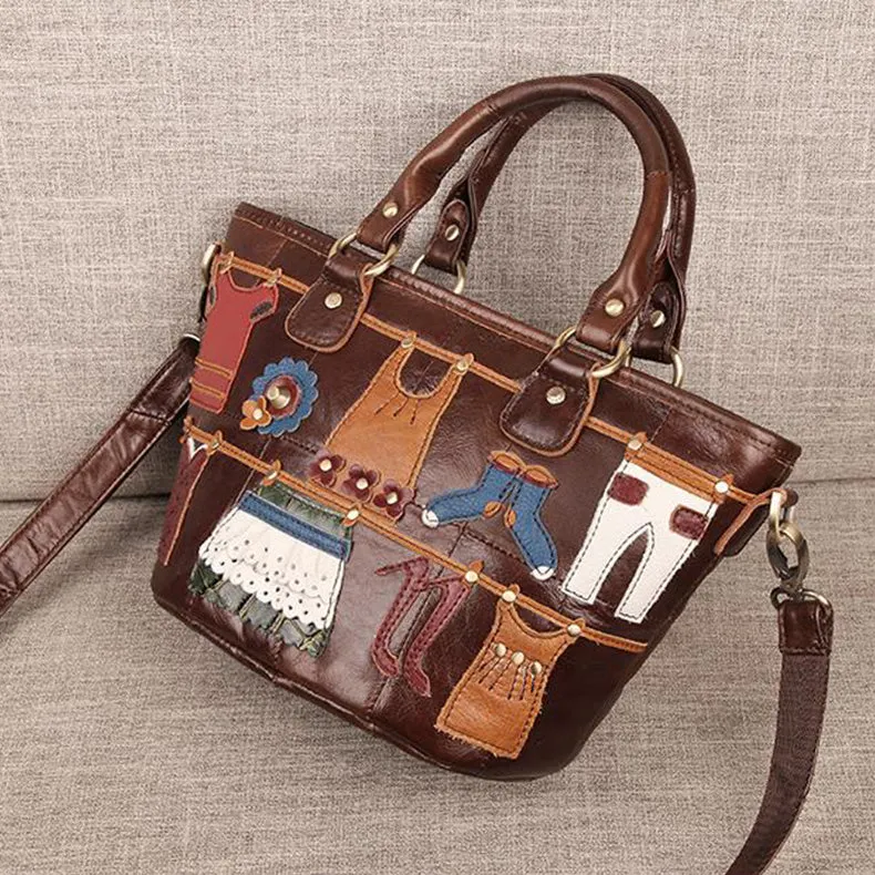 Cute Ladies Small Leather Tote Bag Shoulder Handbags Bags For Women