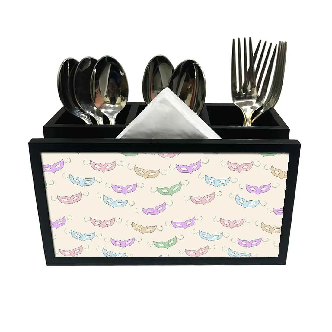 Cutlery Tissue Holder Napkin Stand -  Party Mask