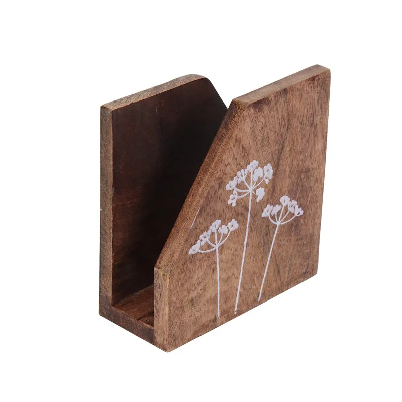 Dandelion Wooden Napkin Holder