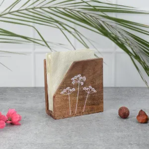 Dandelion Wooden Napkin Holder