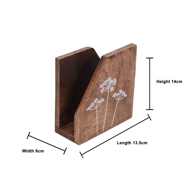Dandelion Wooden Napkin Holder