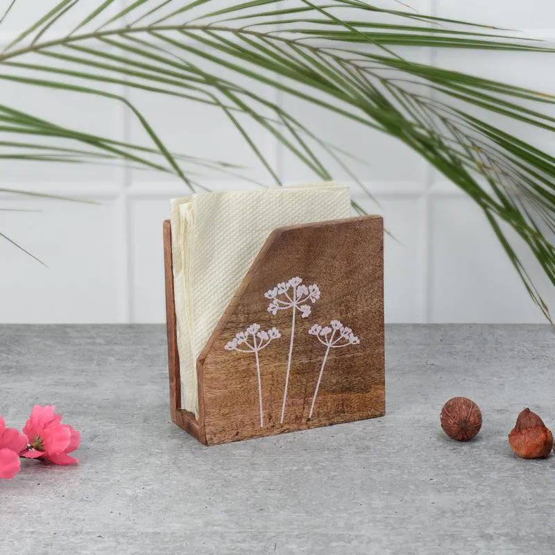 Dandelion Wooden Napkin Holder