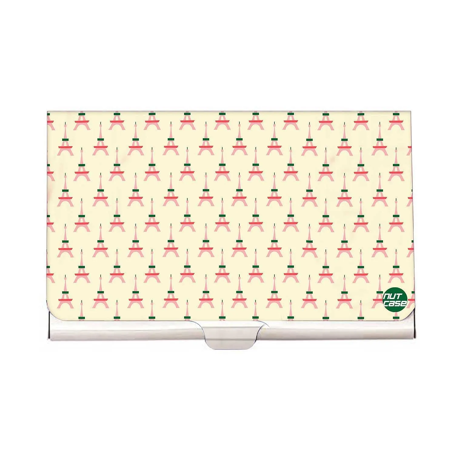 Designer Visiting Card Holder Nutcase - Multiple Eiffel Towers
