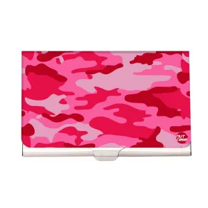 Designer Visiting Card Holder Nutcase - Pink  Army Camouflage