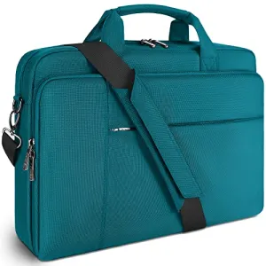 DOMISO 14 inch Laptop Bag Business Briefcase Water-resistant Notebook Messenger Shoulder Bag for 14" MacBook Pro/HP Stream 14 Chromebook 14/IdeaPad ThinkPad/ASUS ZenBook/Dell Inspiron,Turquoise