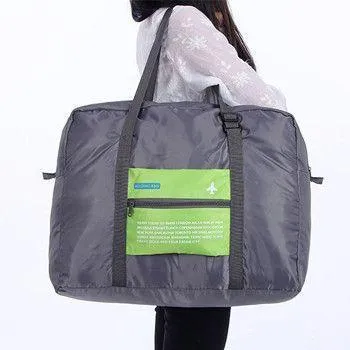 Easy Foldable Travel Bag - Starts Small Ends Up LARGE!