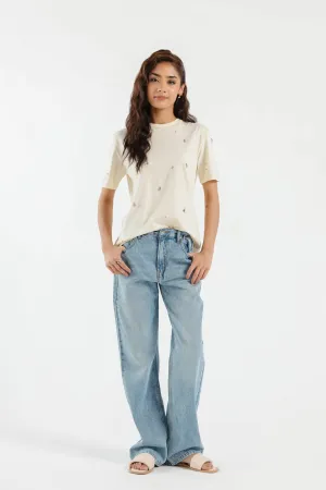EMBELLISHED T-SHIRT (E1867/108/004)