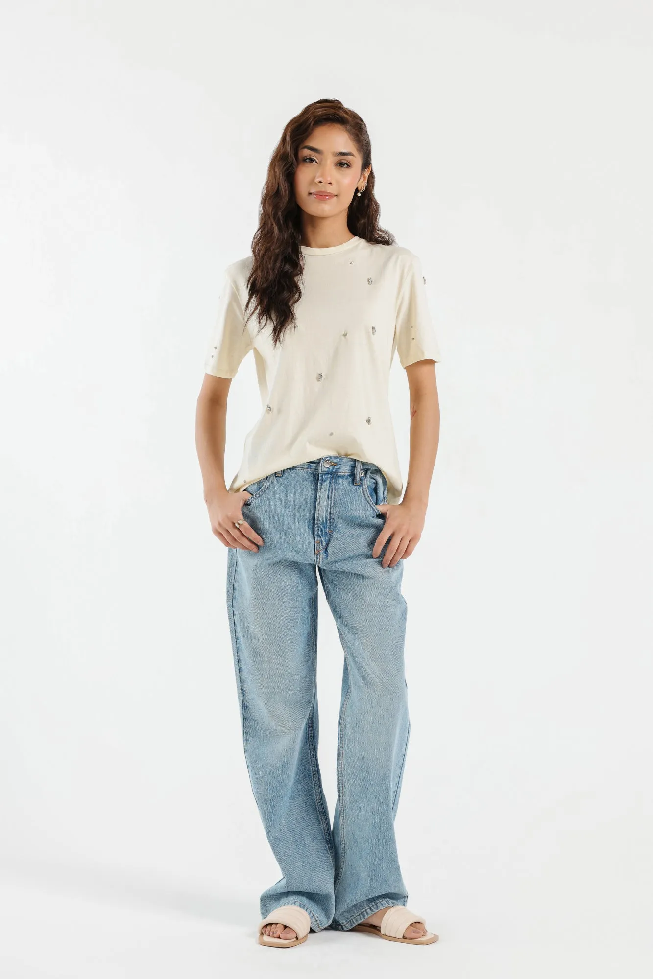 EMBELLISHED T-SHIRT (E1867/108/004)