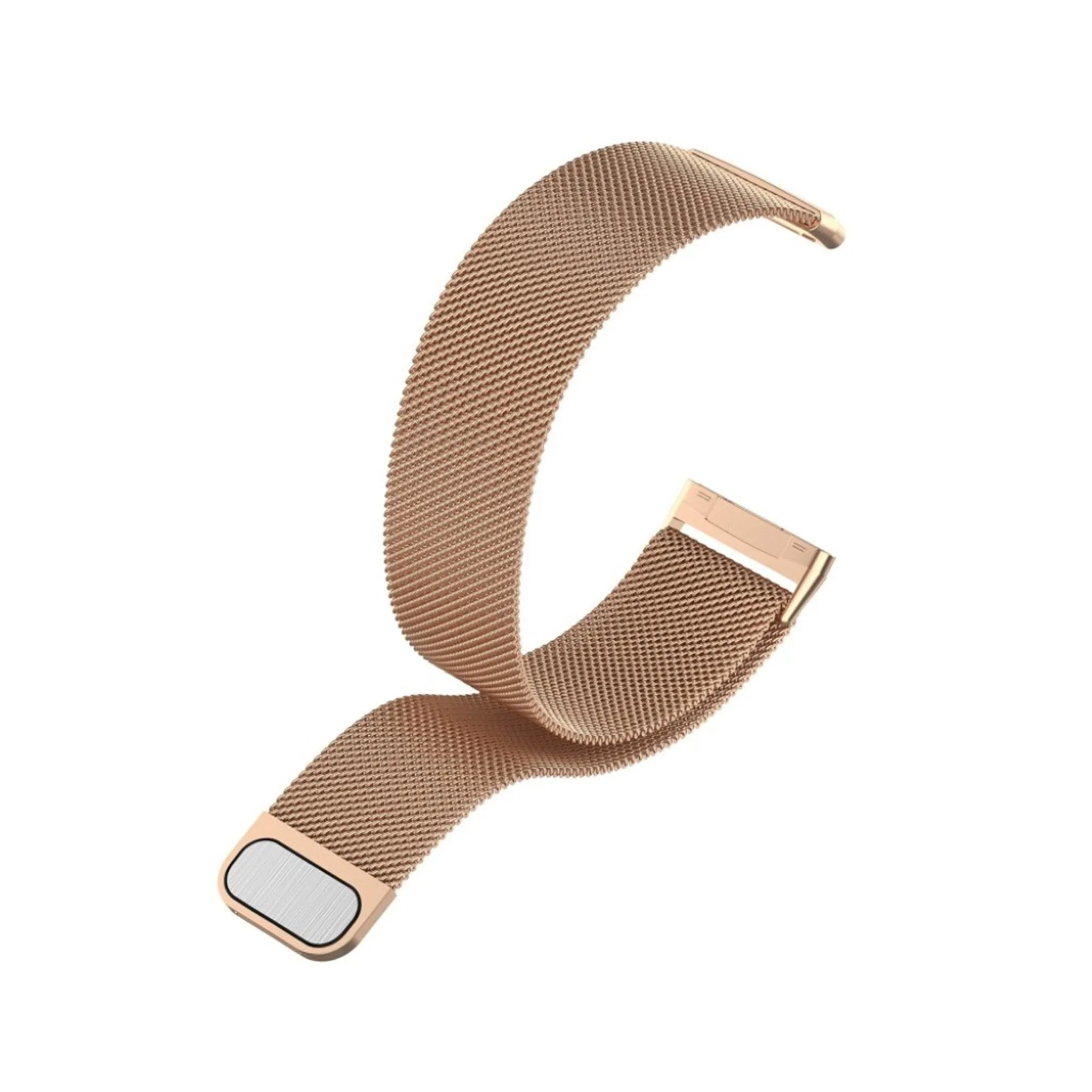 Fitbit Versa 3 stainless steel watch band - Rose Gold / Size: L