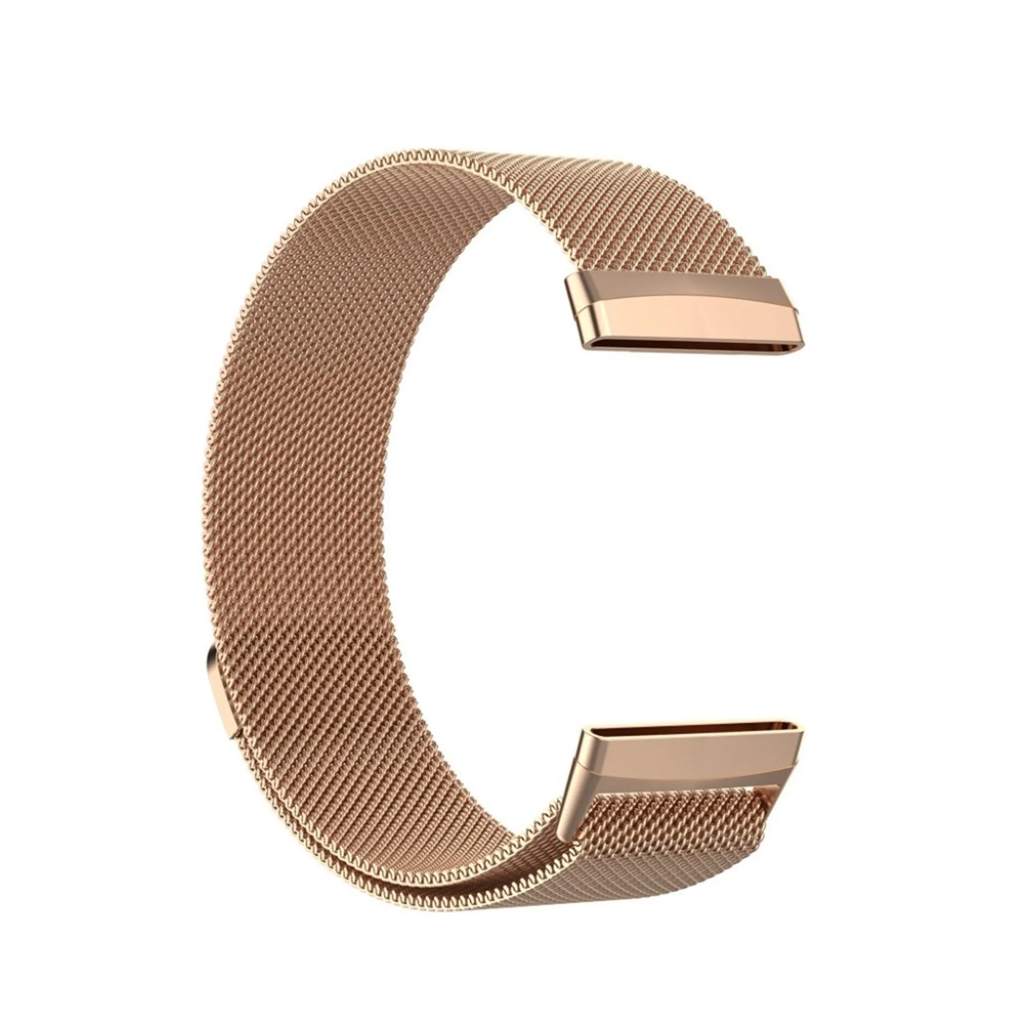 Fitbit Versa 3 stainless steel watch band - Rose Gold / Size: L
