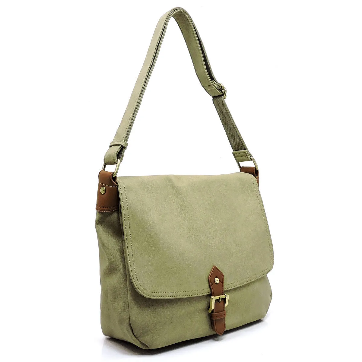 Flap Messenger Crossbody Bag Laptop Case