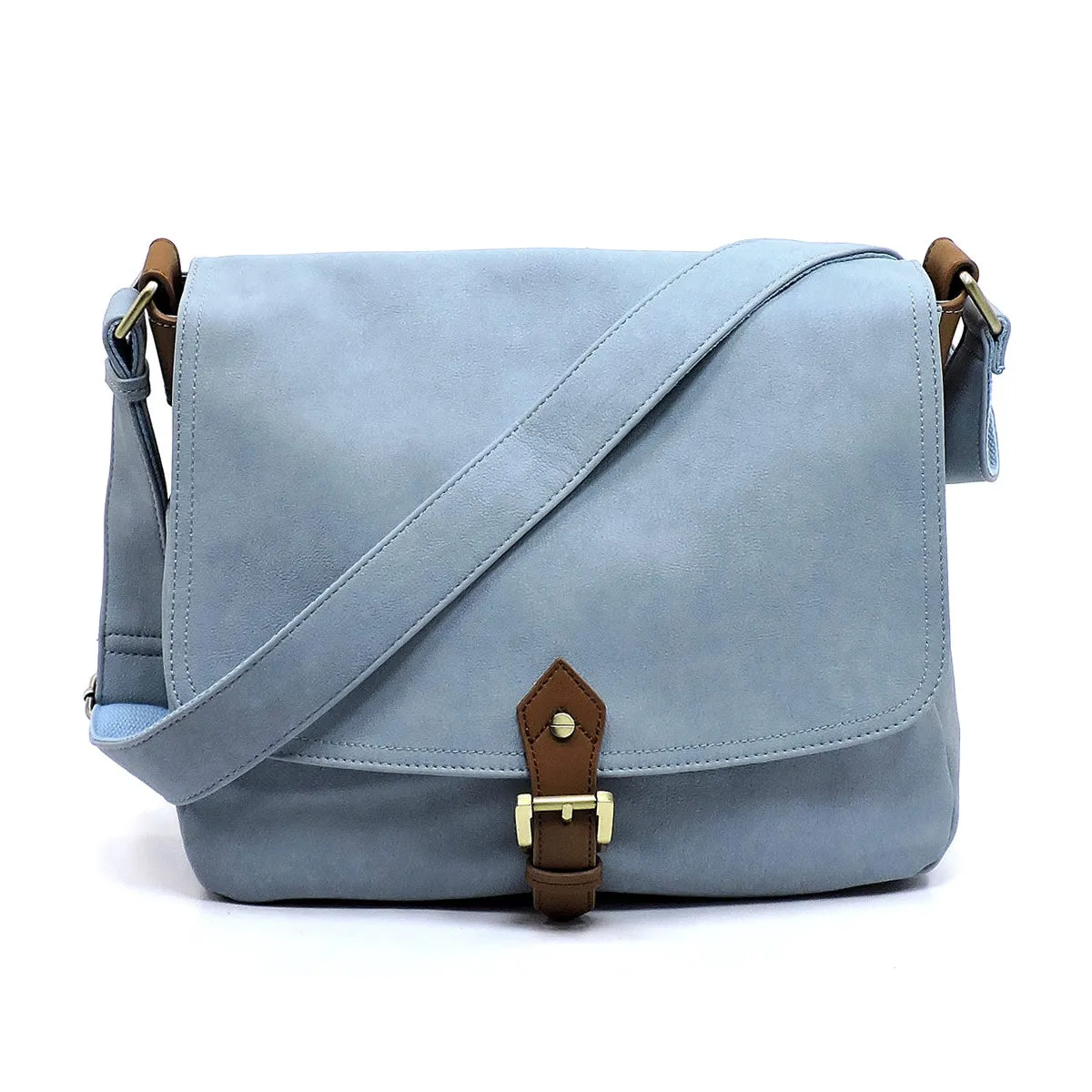 Flap Messenger Crossbody Bag Laptop Case