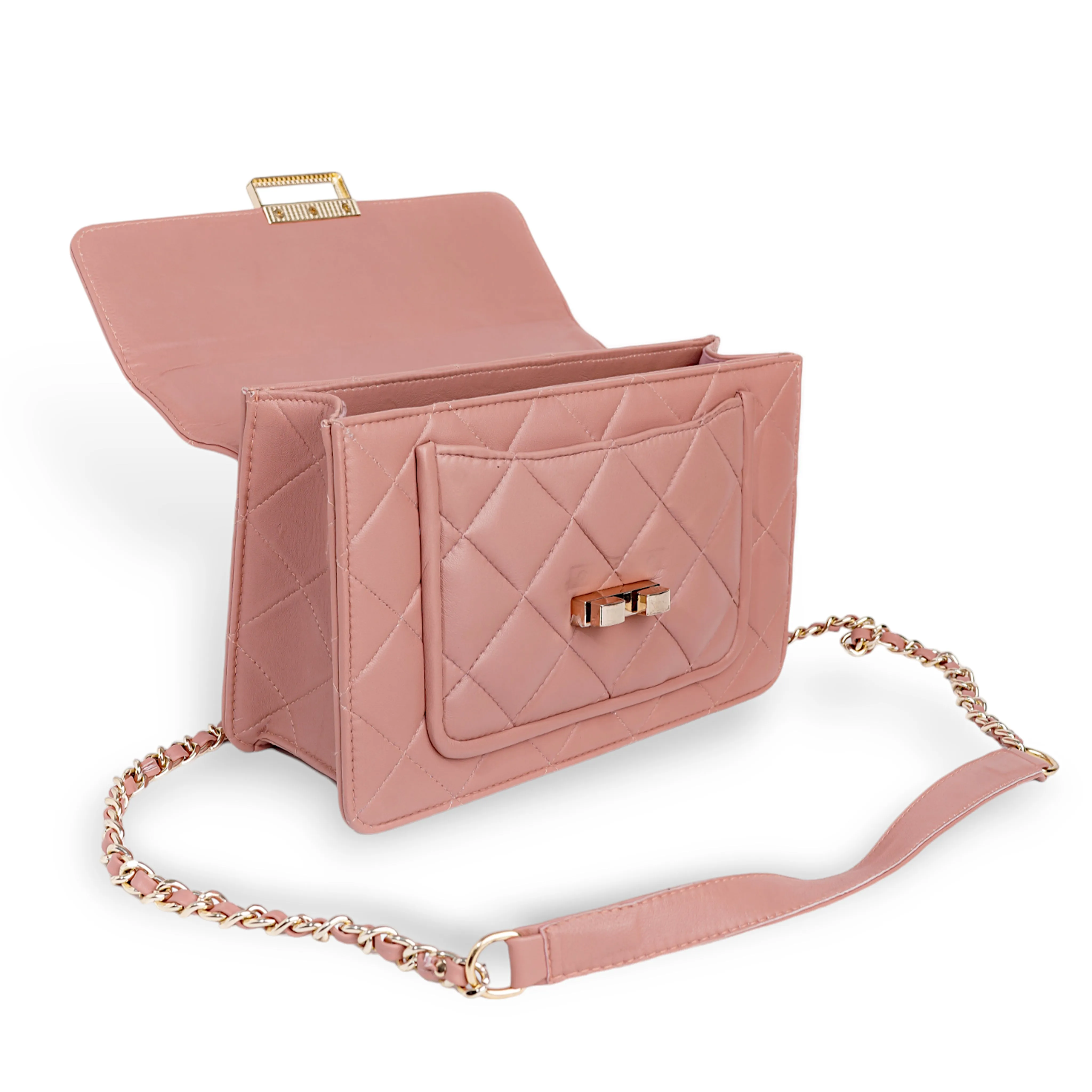 Flora Quilted Crossbody Leather Bag