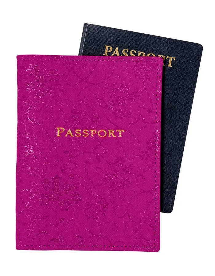 Floral Rose Passport Cover
