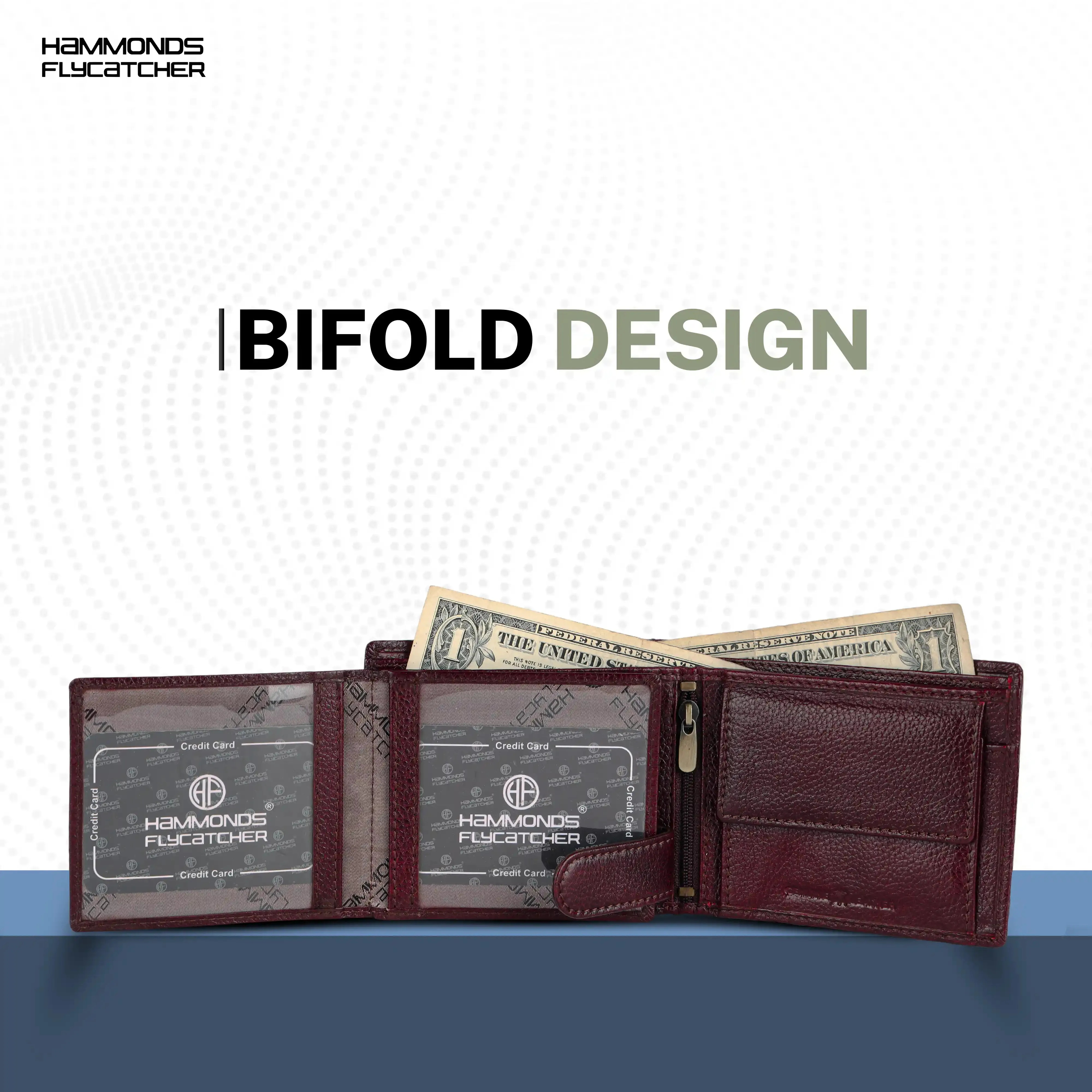 Genuine Leather Wallet for Men with 6 ATM Card Slots - RFID Protected