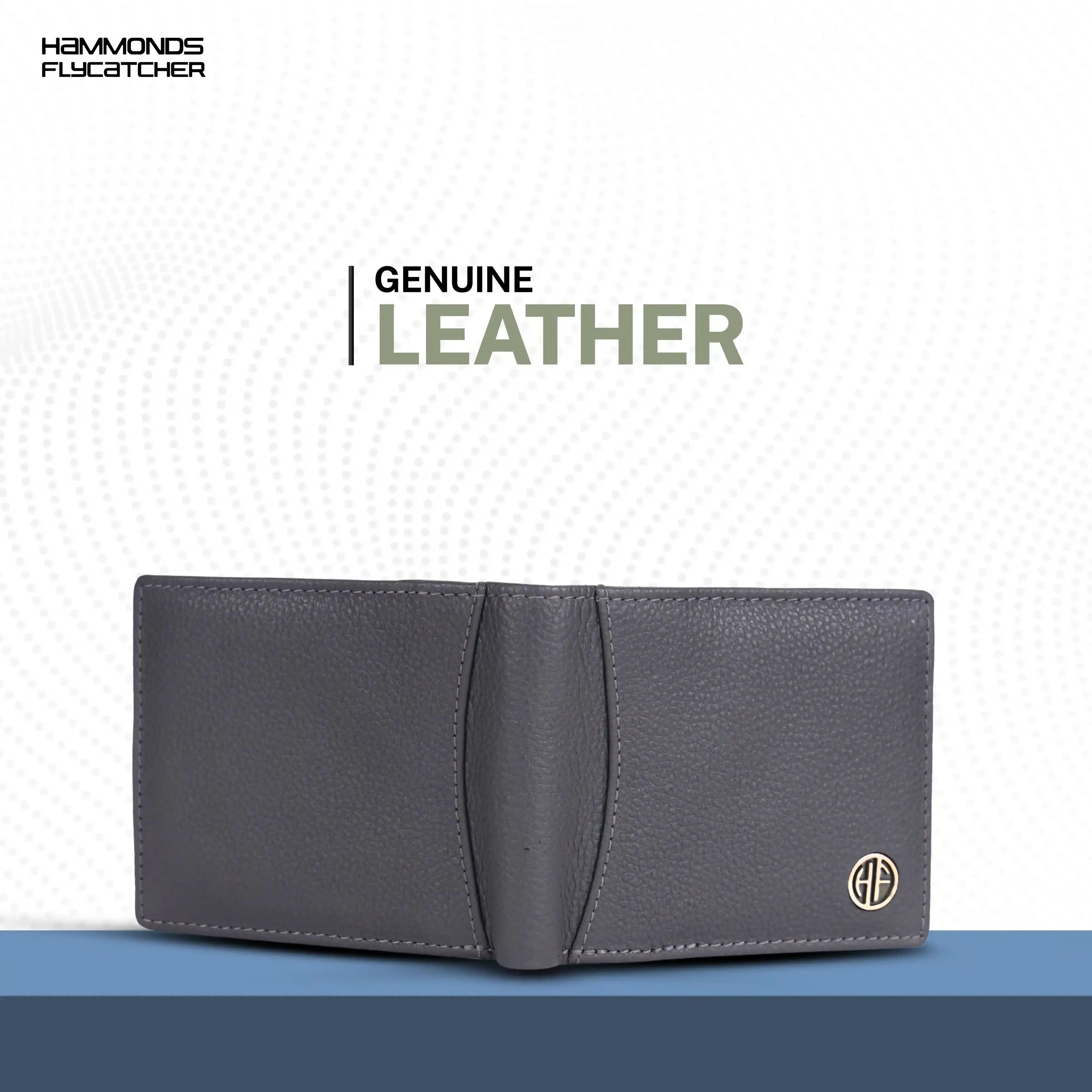 Genuine Leather Wallet for Men with 6 ATM Card Slots - RFID Protected