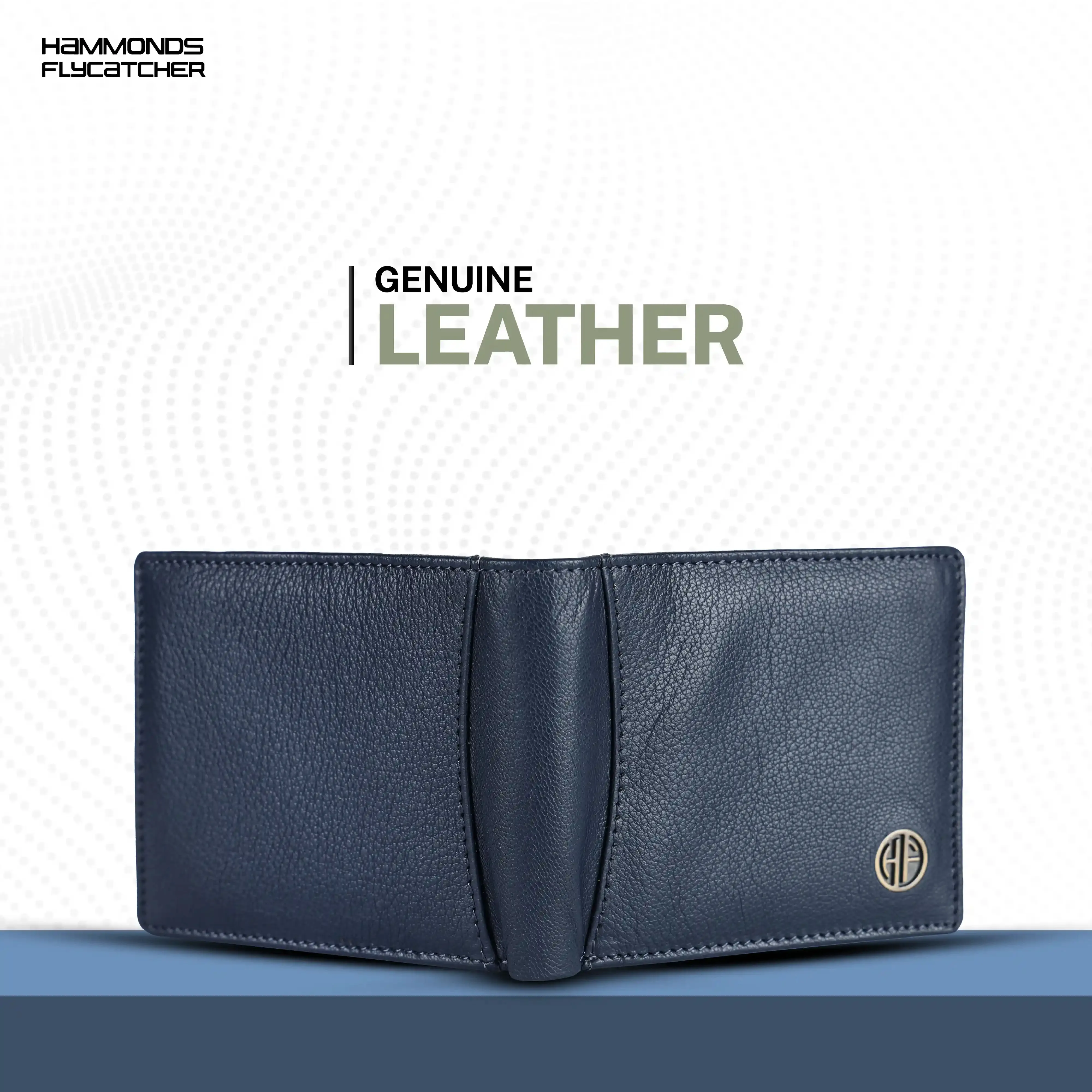Genuine Leather Wallet for Men with 6 ATM Card Slots - RFID Protected