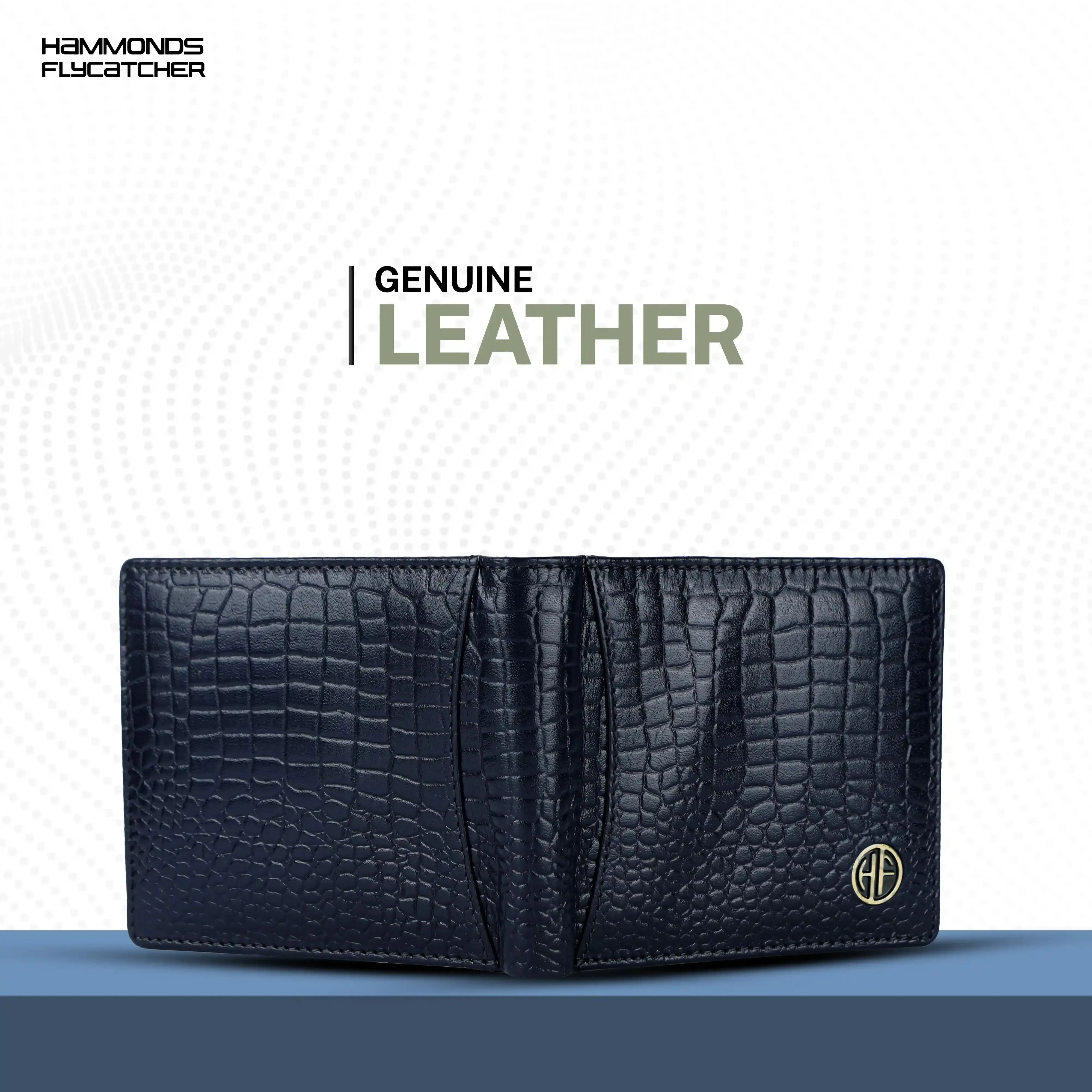 Genuine Leather Wallet for Men with 6 ATM Card Slots - RFID Protected