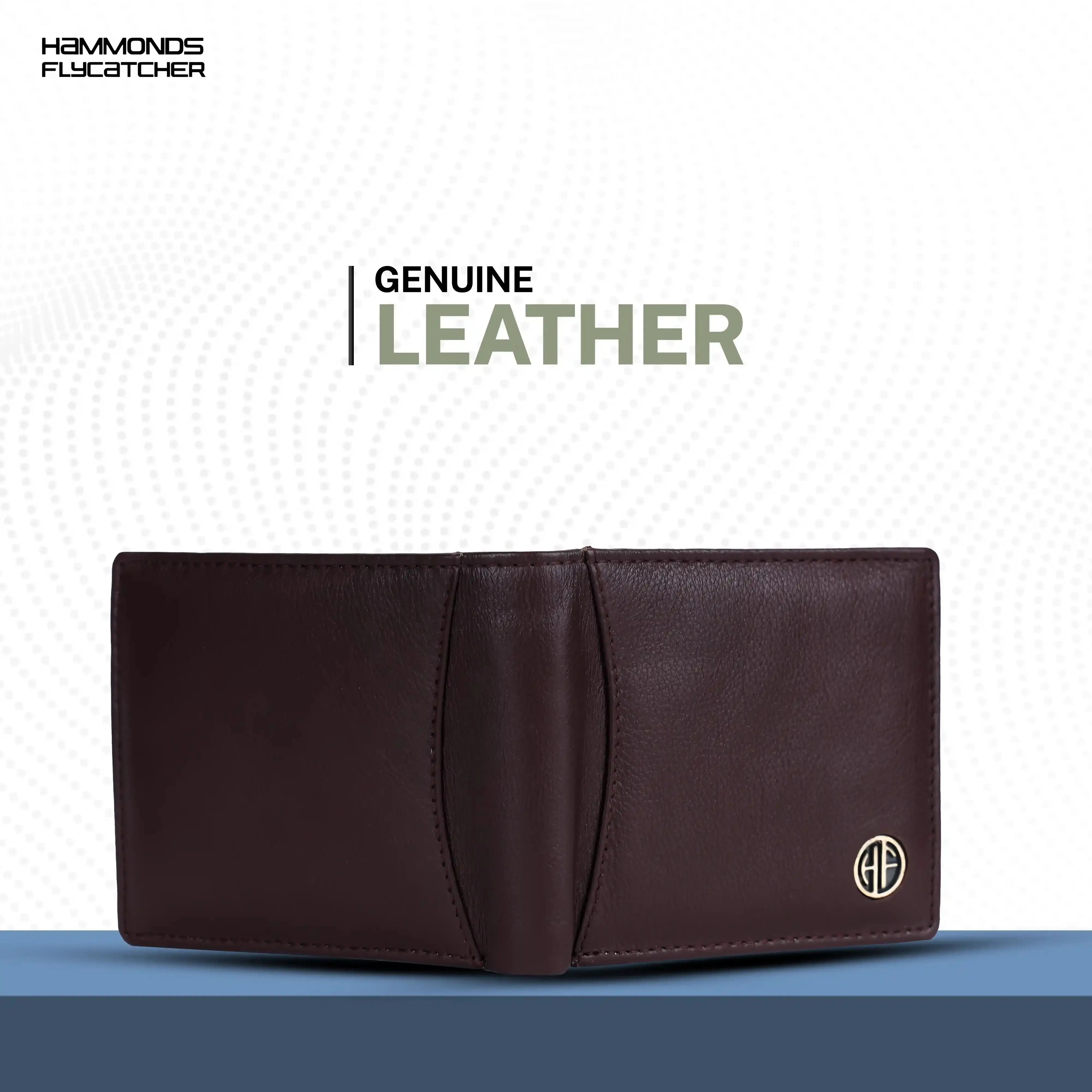 Genuine Leather Wallet for Men with 6 ATM Card Slots - RFID Protected