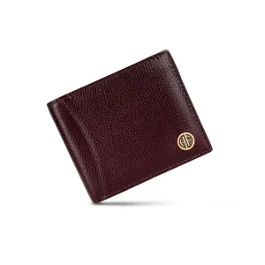 Genuine Leather Wallet for Men with 6 ATM Card Slots - RFID Protected