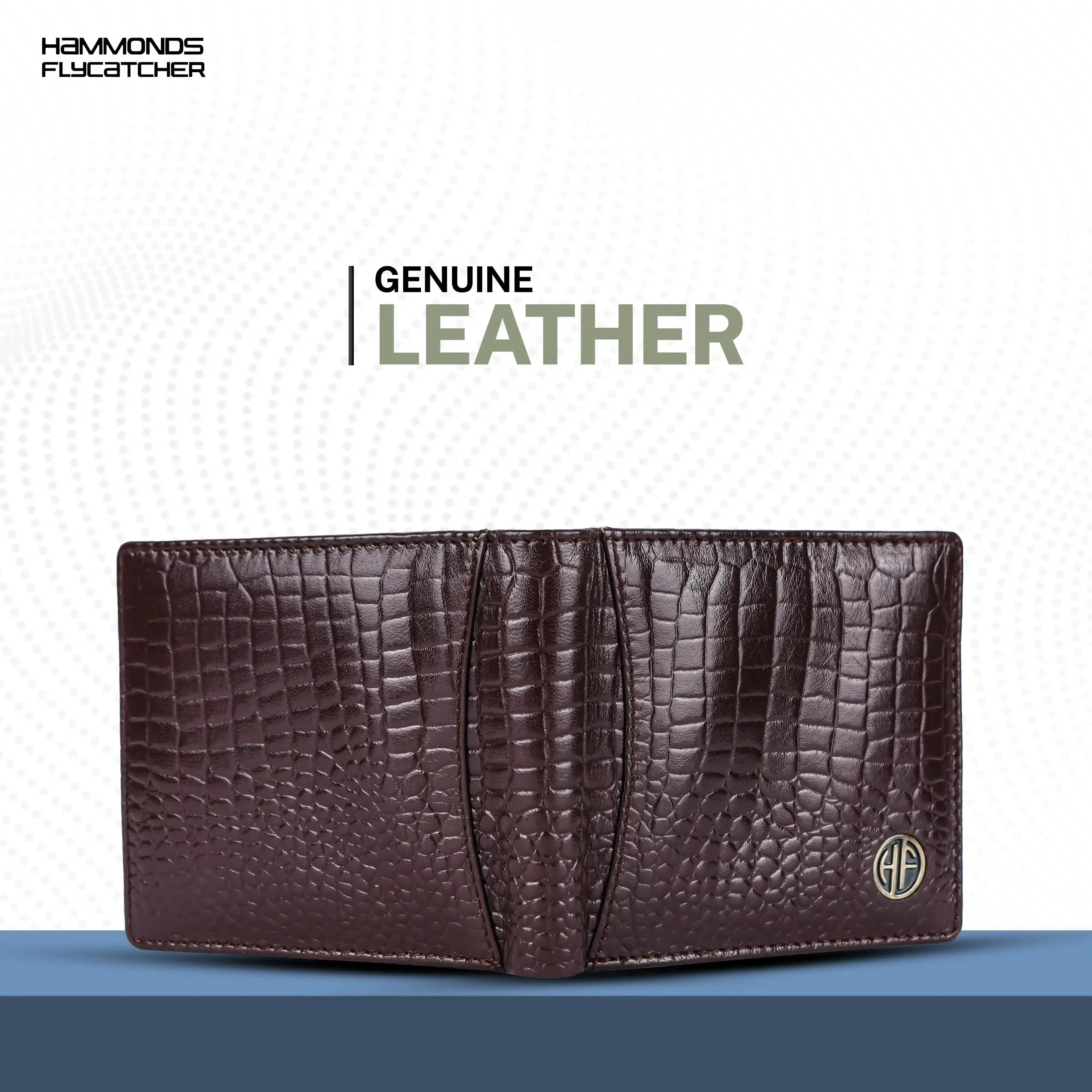 Genuine Leather Wallet for Men with 6 ATM Card Slots - RFID Protected