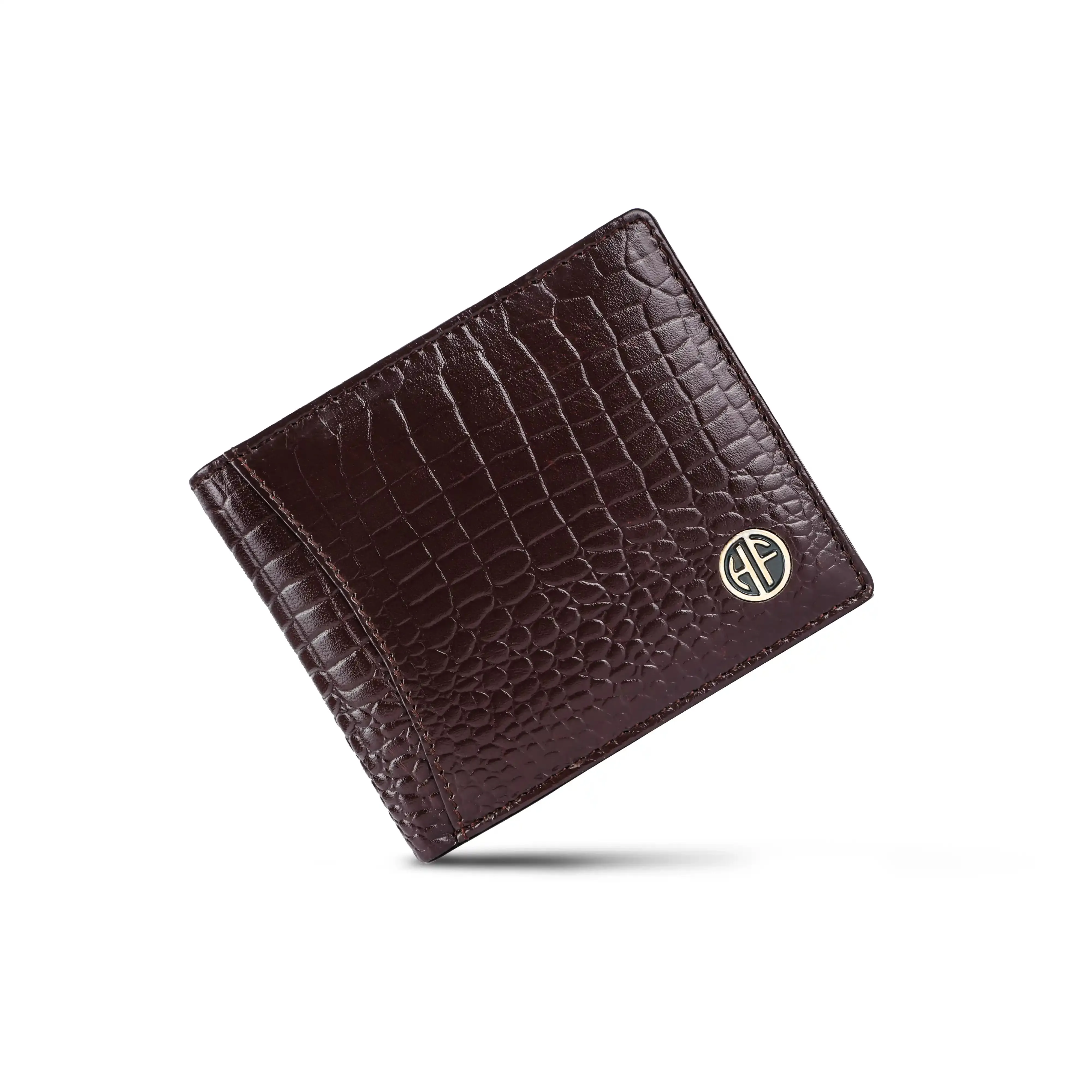 Genuine Leather Wallet for Men with 6 ATM Card Slots - RFID Protected