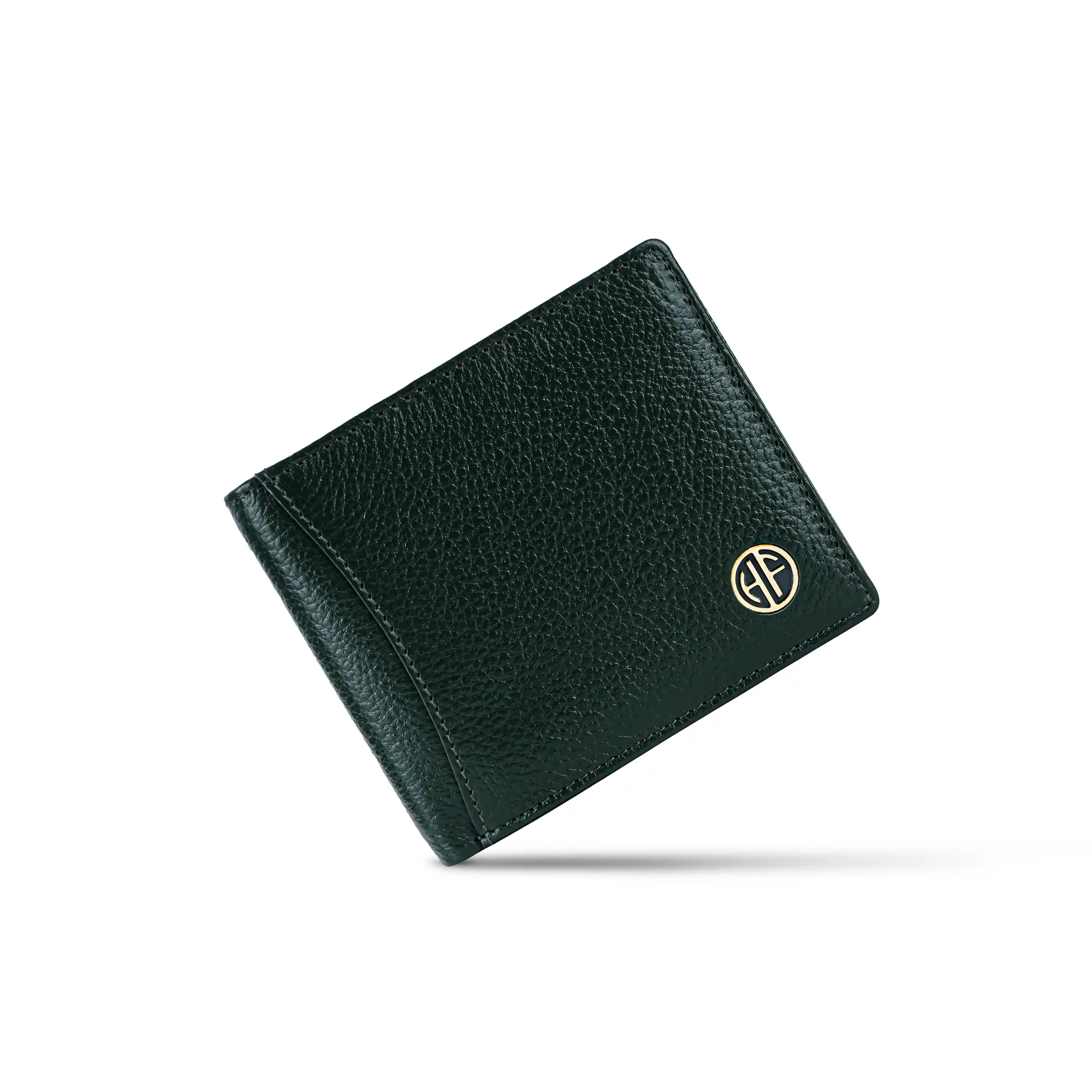 Genuine Leather Wallet for Men with 6 ATM Card Slots - RFID Protected