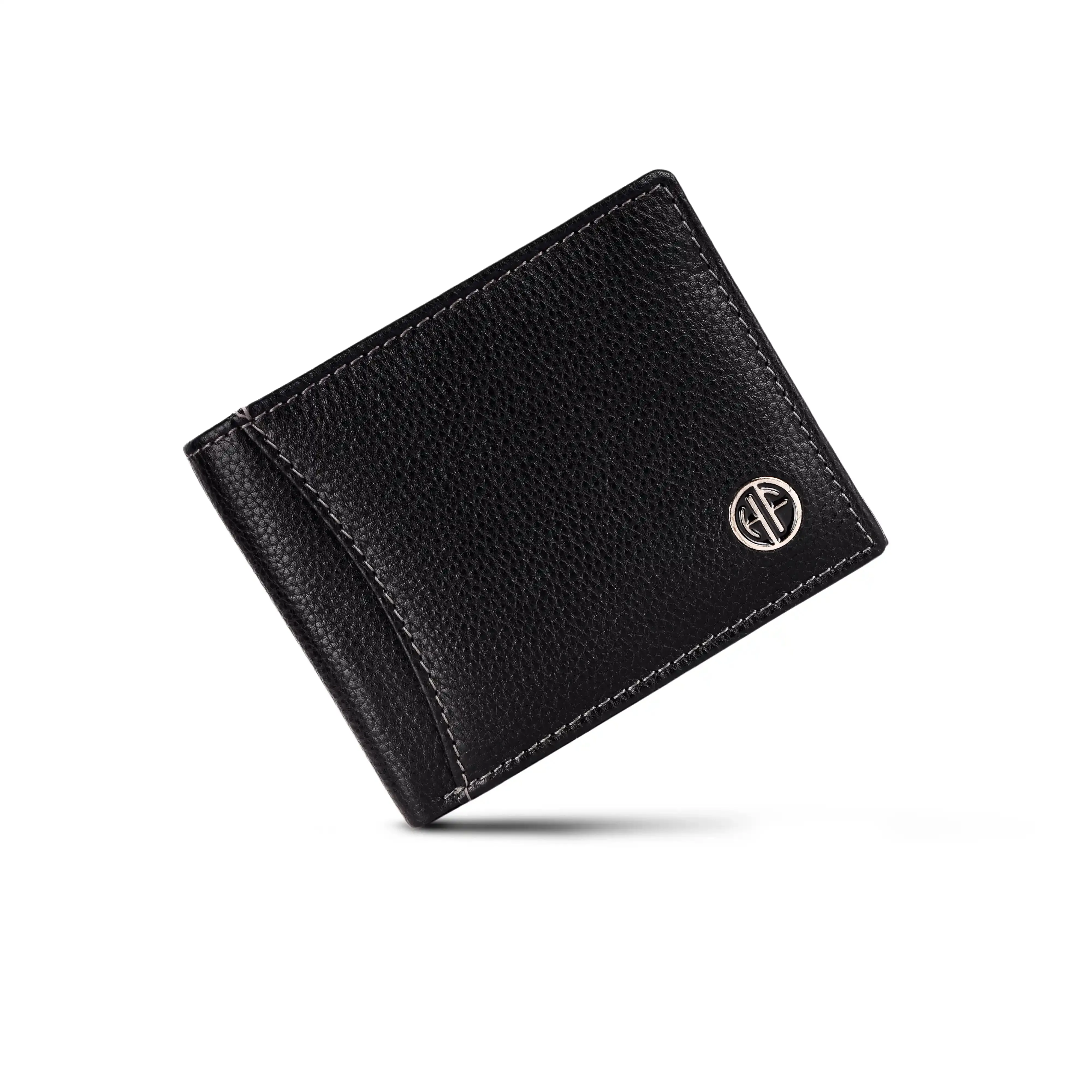 Genuine Leather Wallet for Men with 6 ATM Card Slots - RFID Protected