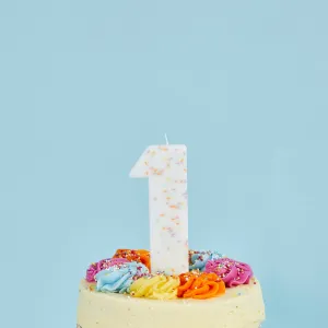 Giant Sprinkle Candle Number 1