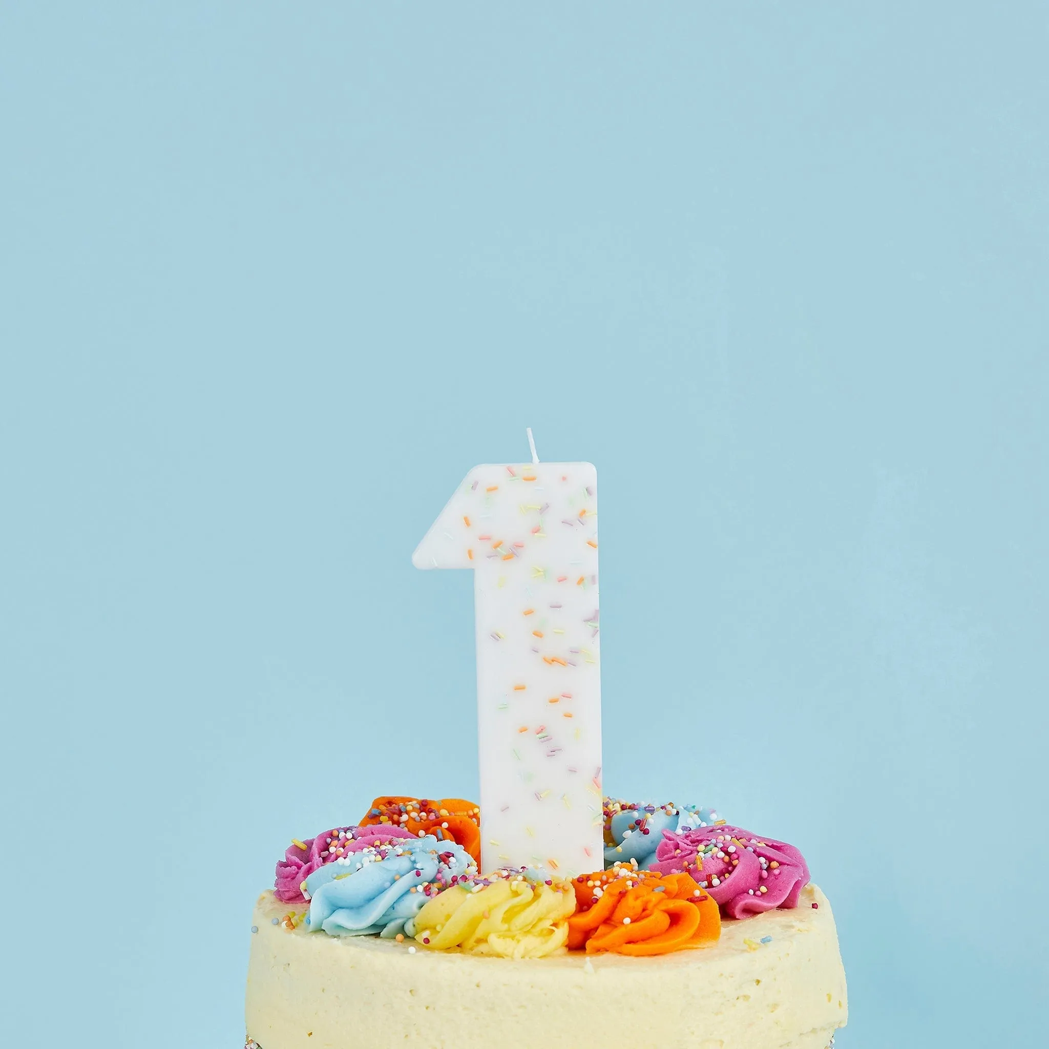 Giant Sprinkle Candle Number 1