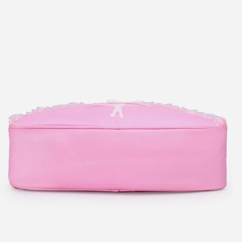 Girls Crossbody Bag Handbag Ballerina Pattern Nylon Dance Bag