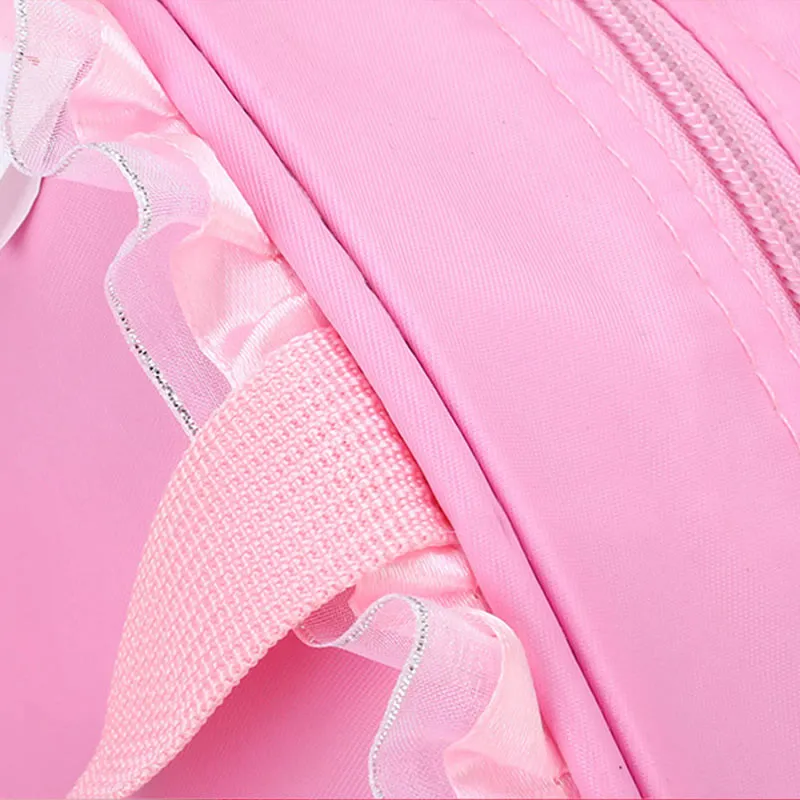 Girls Crossbody Bag Handbag Ballerina Pattern Nylon Dance Bag