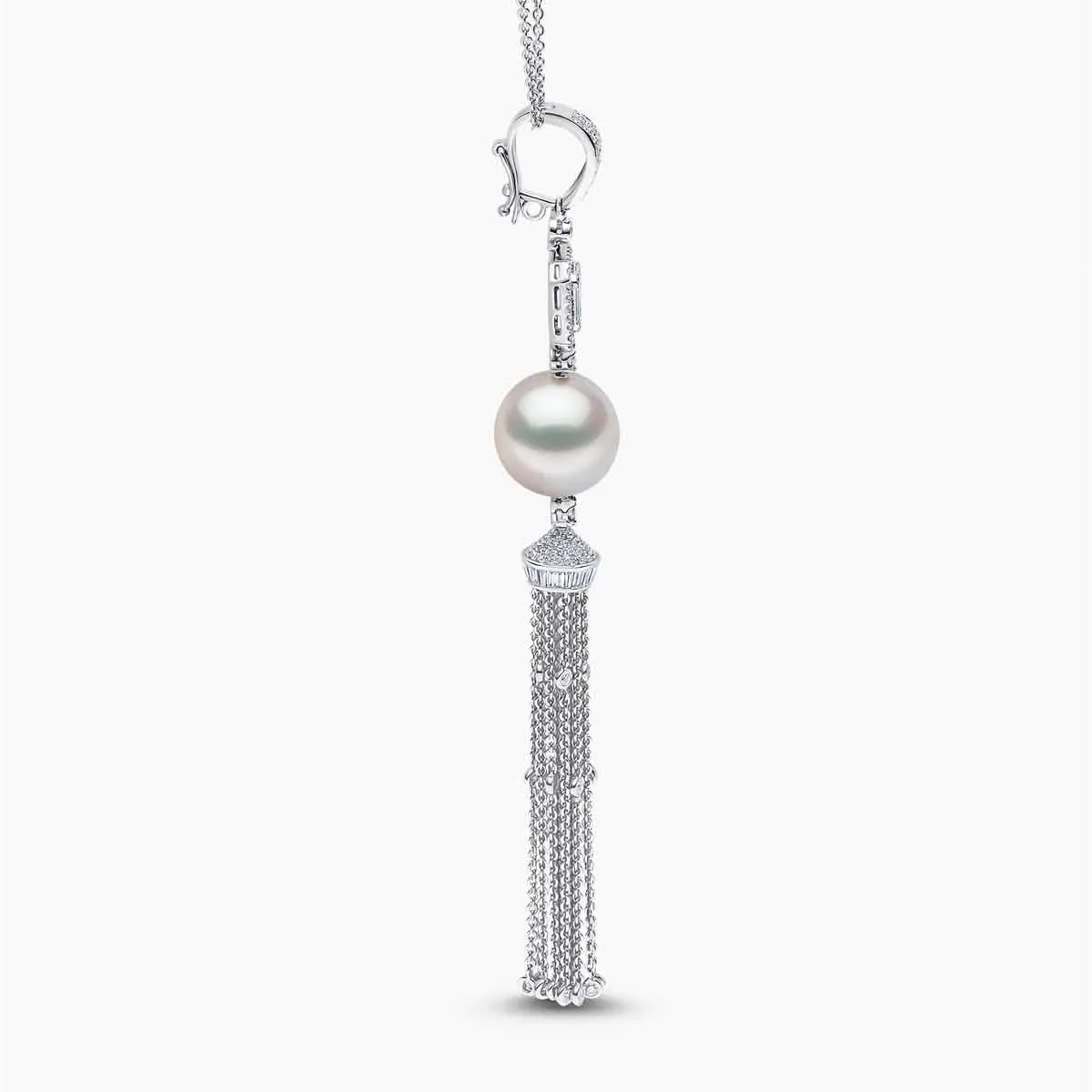 Glitz 18K Gold South Sea Pearl Diamond Necklace