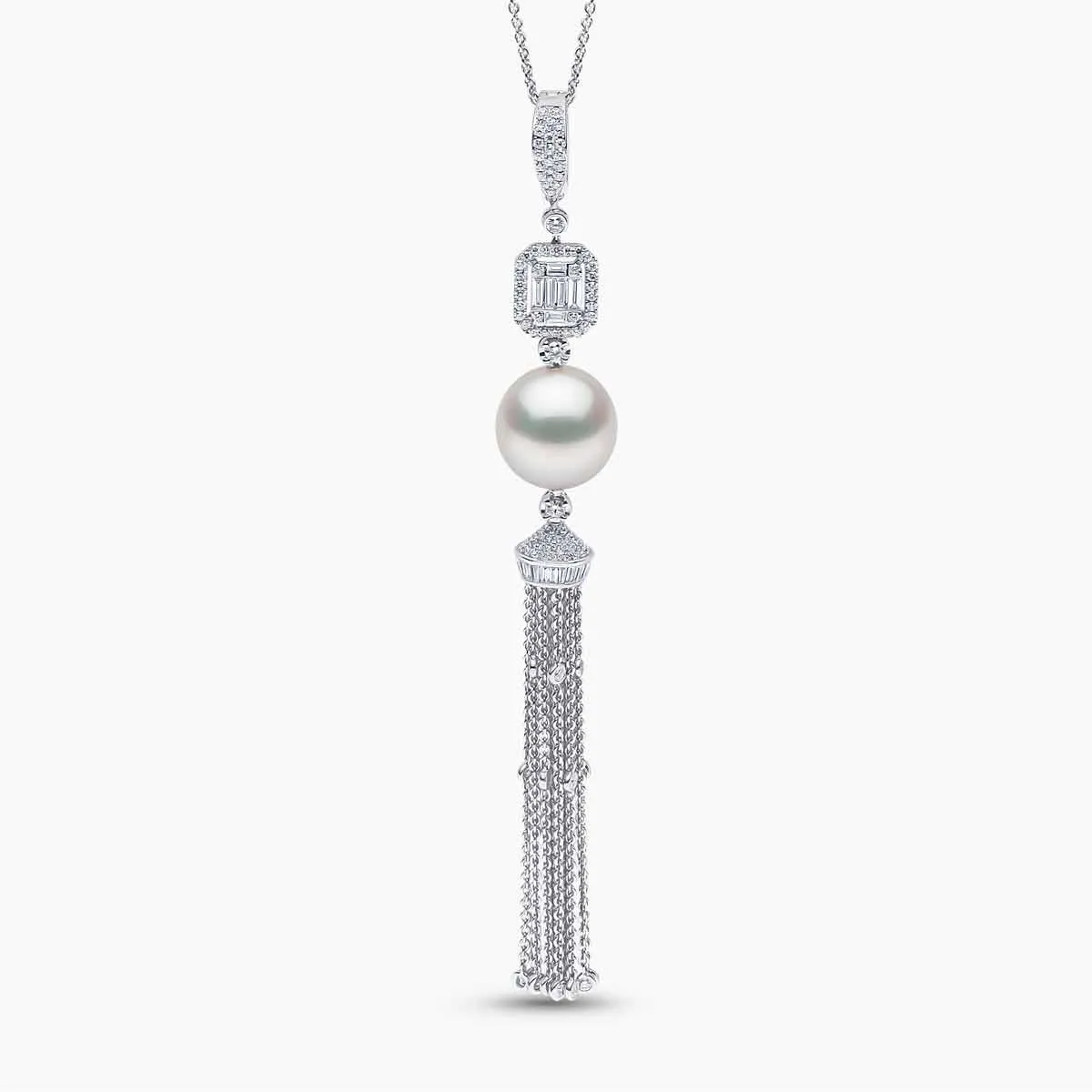 Glitz 18K Gold South Sea Pearl Diamond Necklace