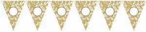 Gold Elegant Scroll Personalize It Pennant Banner Kit
