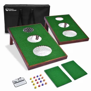 GoSports BattleChip VERSUS Golf Cornhole Chipping Game