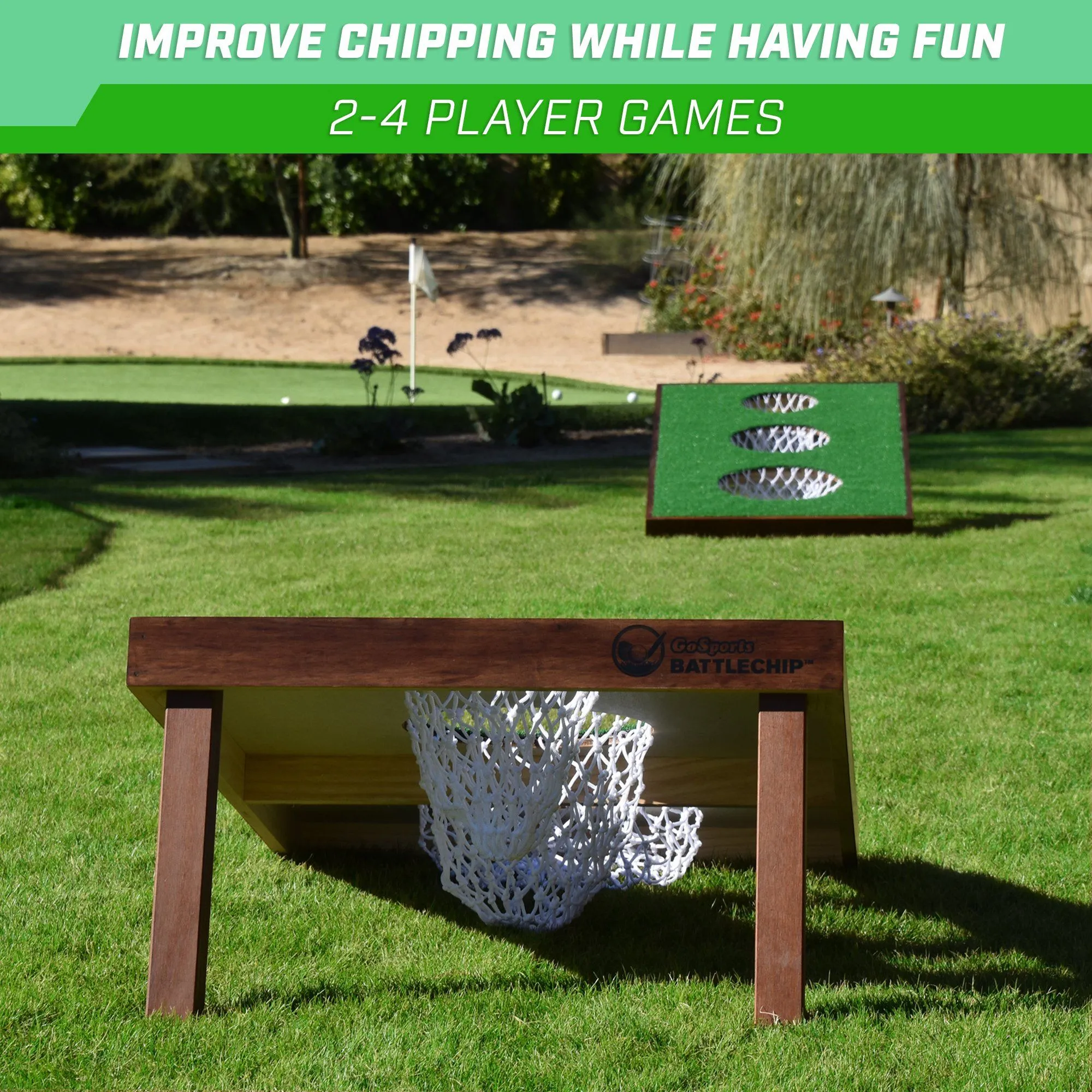 GoSports BattleChip VERSUS Golf Cornhole Chipping Game