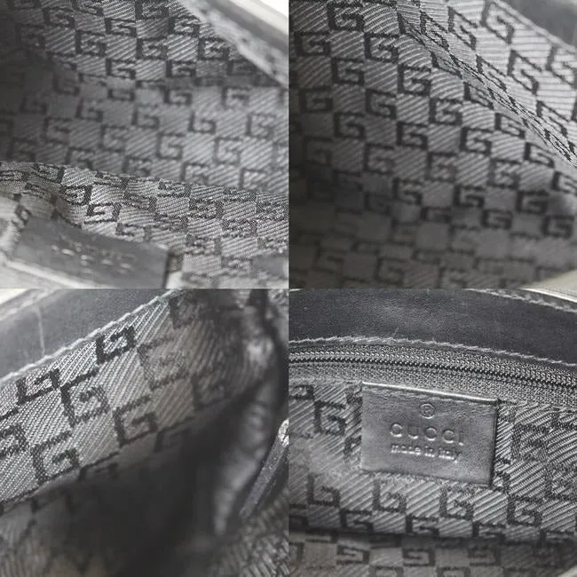 Gucci Black Canvas With A Heavy Canvas Belt And Chrome Accents Bag Fanny Pack Wallet