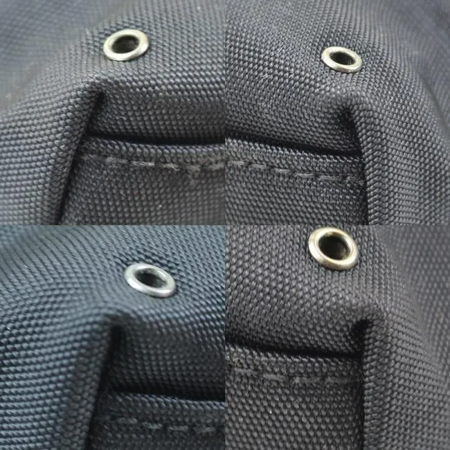 Gucci Black Canvas With A Heavy Canvas Belt And Chrome Accents Bag Fanny Pack Wallet