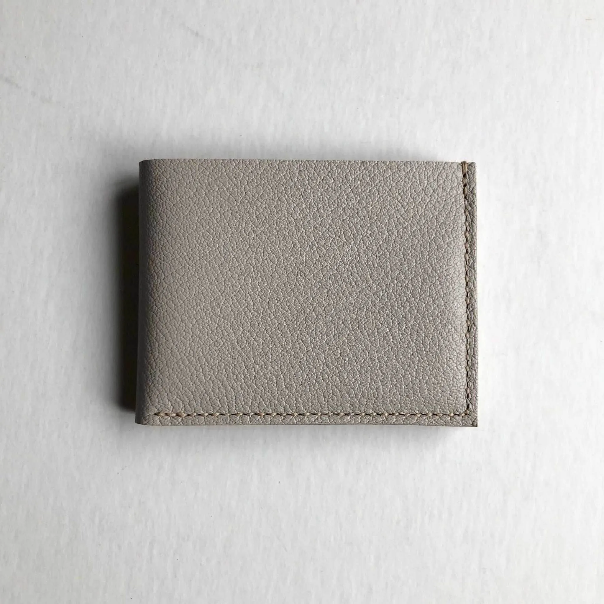 Handmade Leather Wallet in Colours (Mustard Yellow, Grey, Turquoise or Burgundy)
