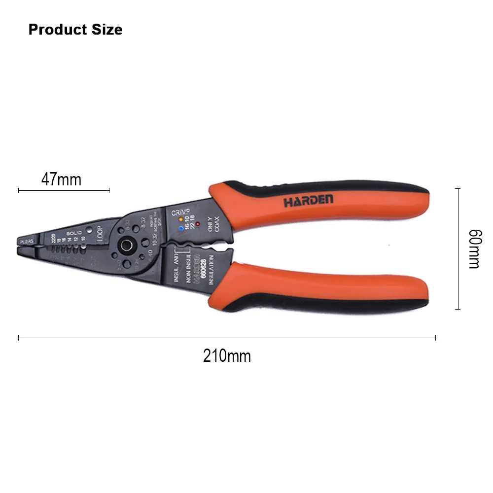 Harden 8" Multi Functional Wire Stripper 660628